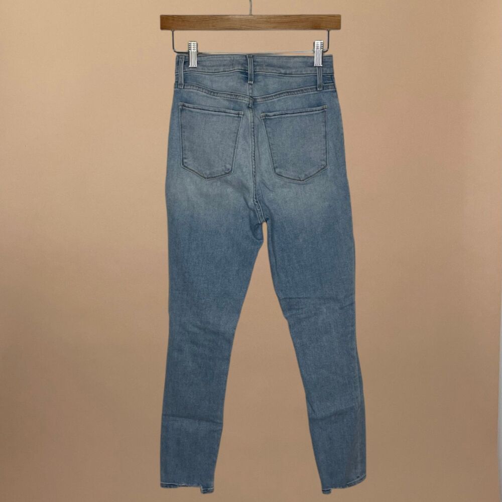 Abercrombie Curve Love High Rise Super Skinny Ankle Jeans Size 26 Distressed